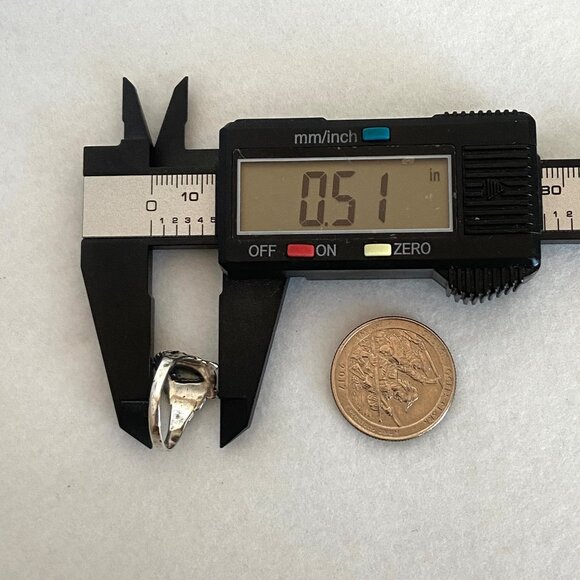 VTG Sterling Silver 925 Indian Chief Head Feathered Headdress Band Ring Sz 6 - Picture 14 of 16